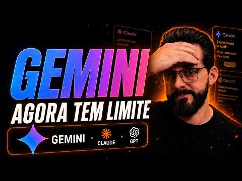 O Gemini mudou sem avisar: entenda o novo limite